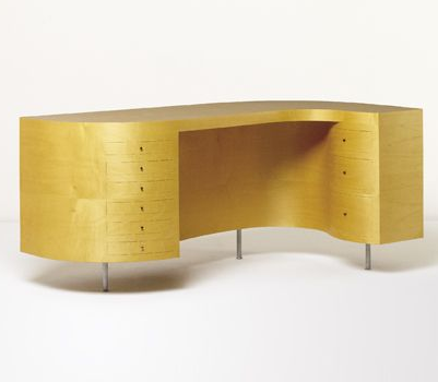 Plywood desk by Jasper Morrison